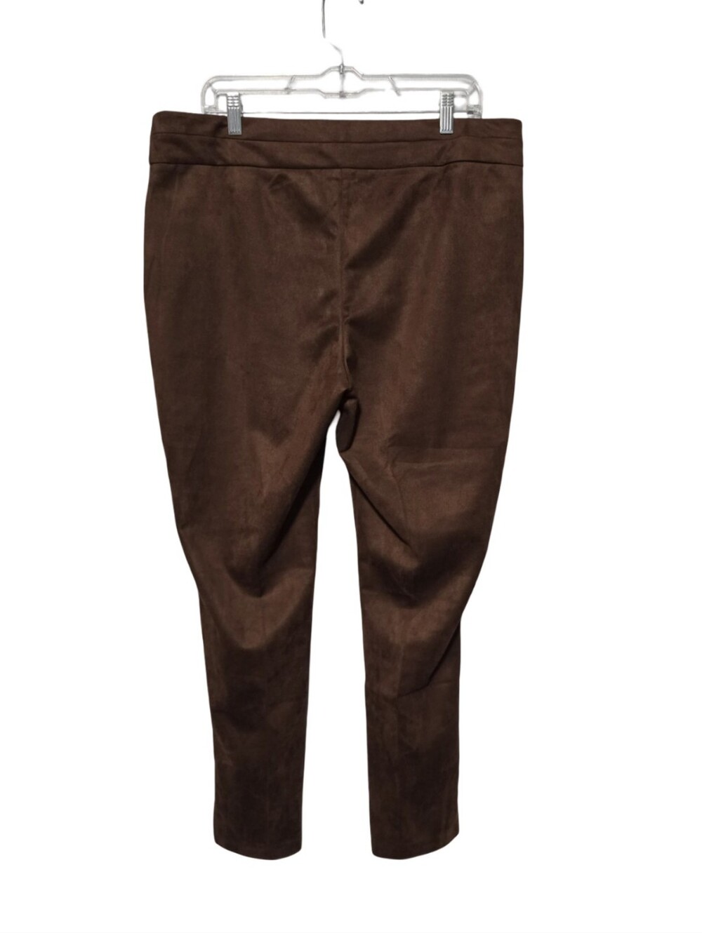 ZAC & RACHEL Pants Womens Size XL Cocoa Brown Faux Suede High Rise NWT Autumn - Picture 5 of 8
